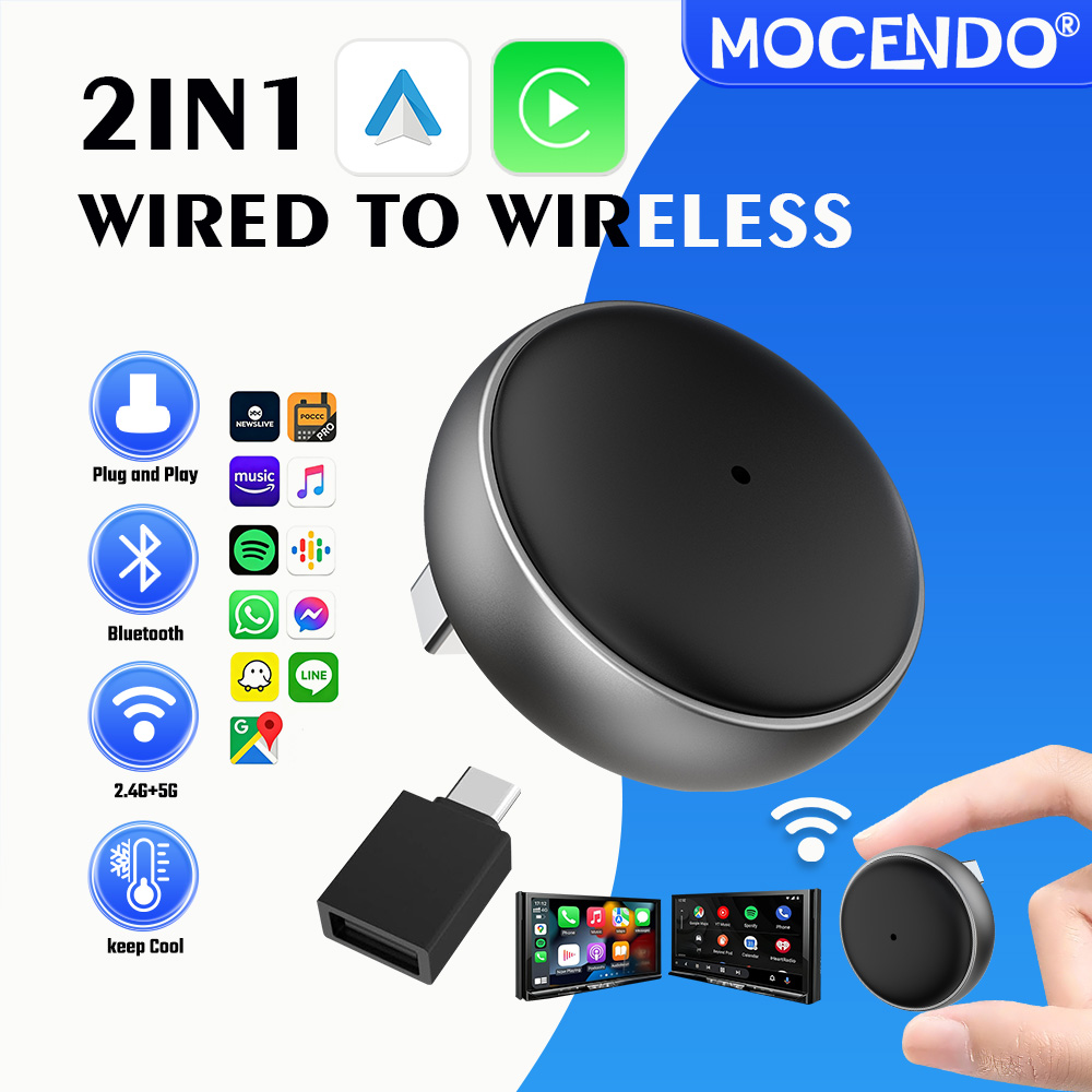 Smart Accessories - MOCENDO 2in1 Adaptor CarPlay Berkabel ke