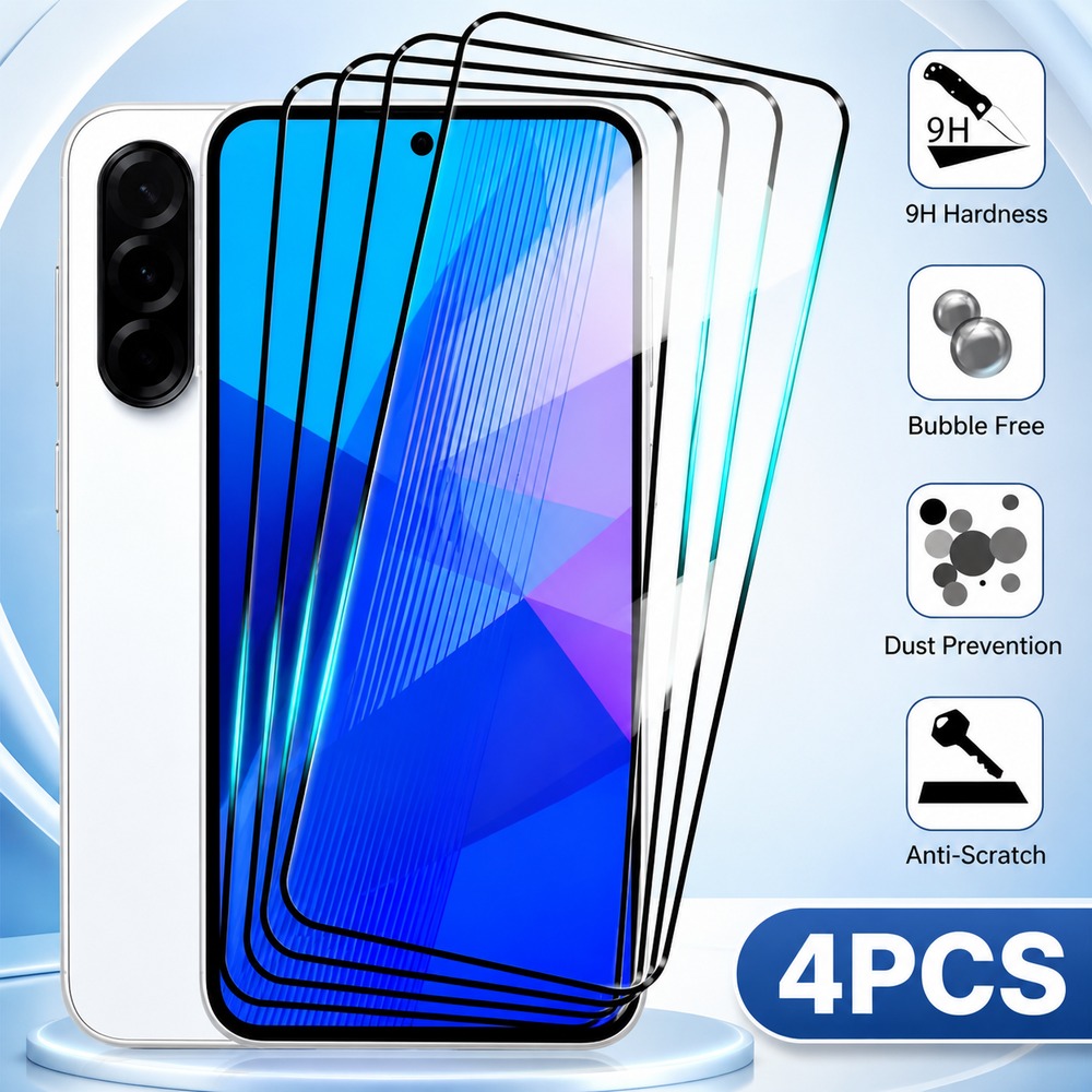 Realme C67 - 4 Buah Kaca Tempered Untuk Realme