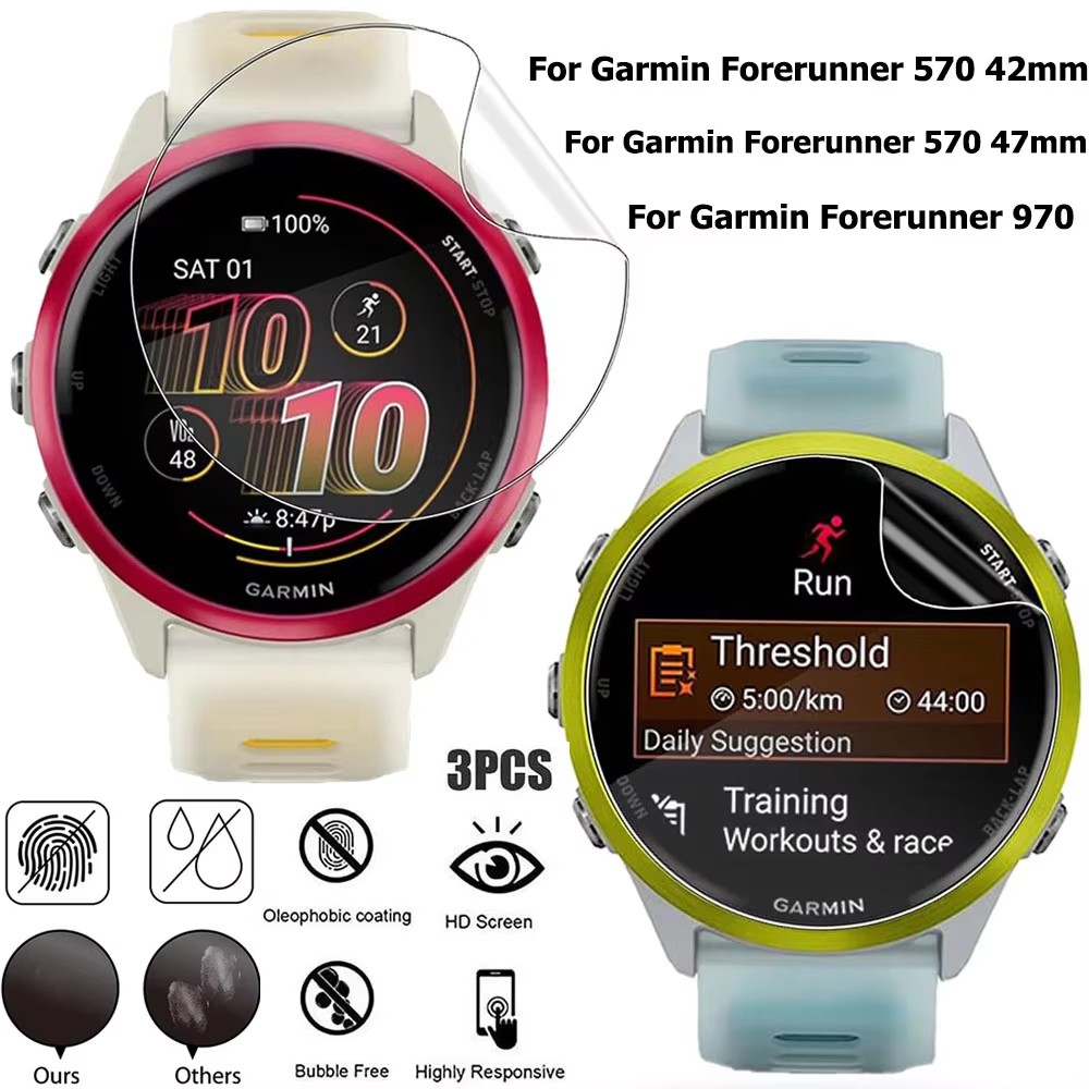 1-3 Buah Film Hidrogel untuk G - Garmin Smartwatch Accessories ulasan dan harga