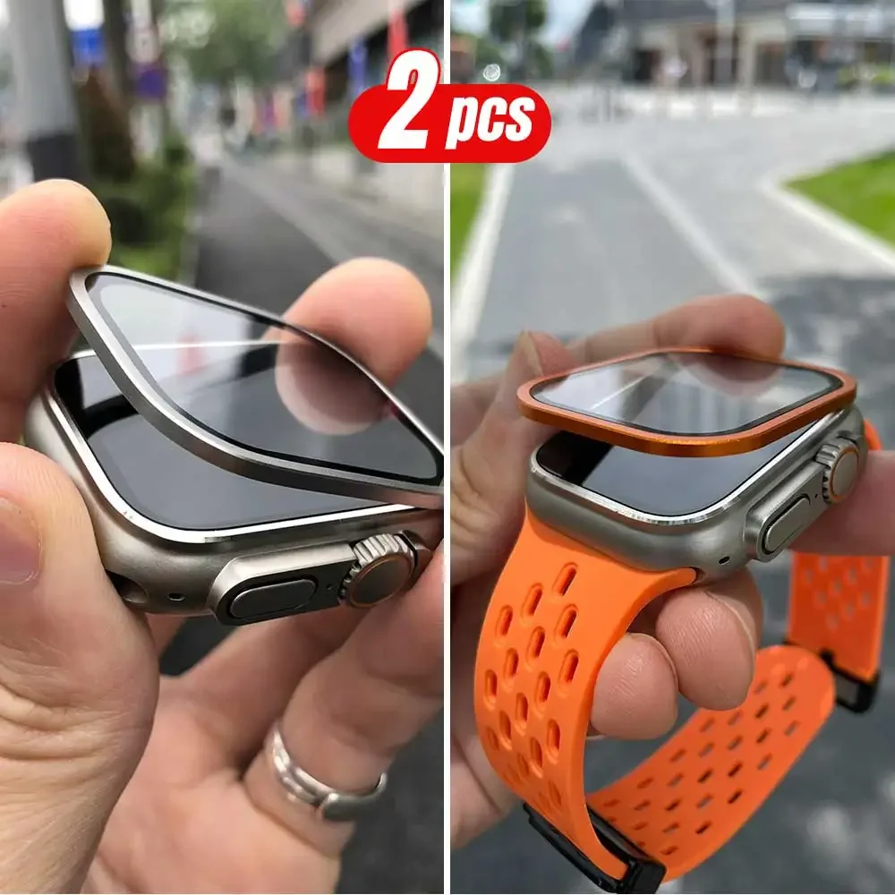 2 Buah Bingkai Logam Titanium  - Smartwatch Watch Accessories For Women ulasan dan harga