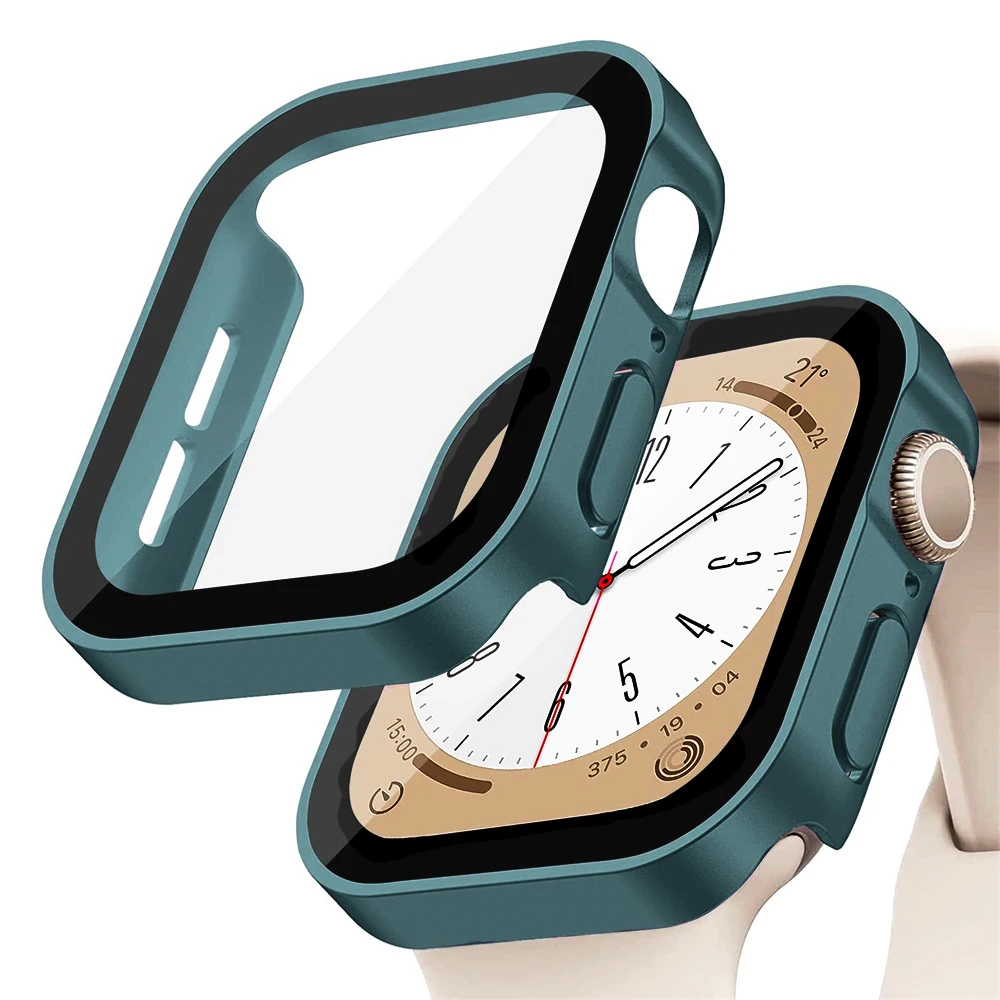 Kaca + penutup untuk Apple Wat - Smartwatch Watch Accessories For Women ulasan dan harga