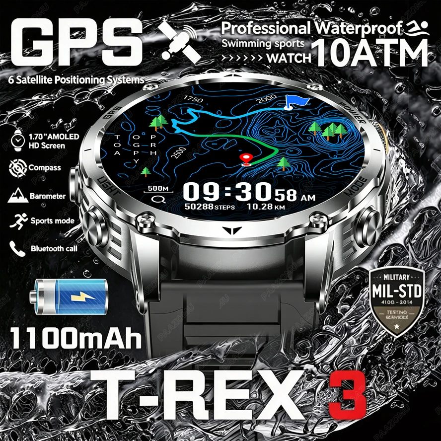 Jam Tangan Pintar T-Rex 3 Kela - Smartwatch M Active ulasan dan harga