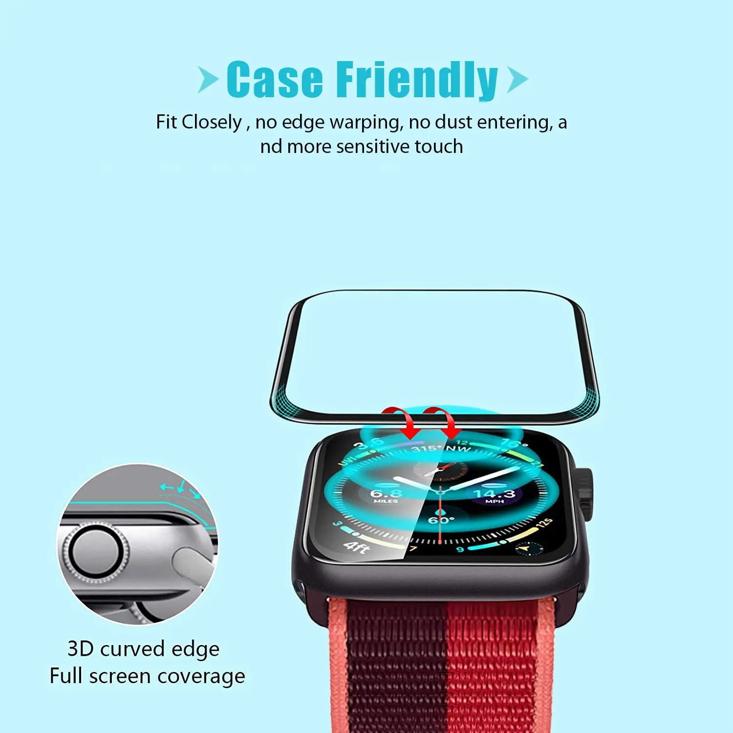 Pelindung Layar Film Tempered  - Watch Case Bumper ulasan dan harga