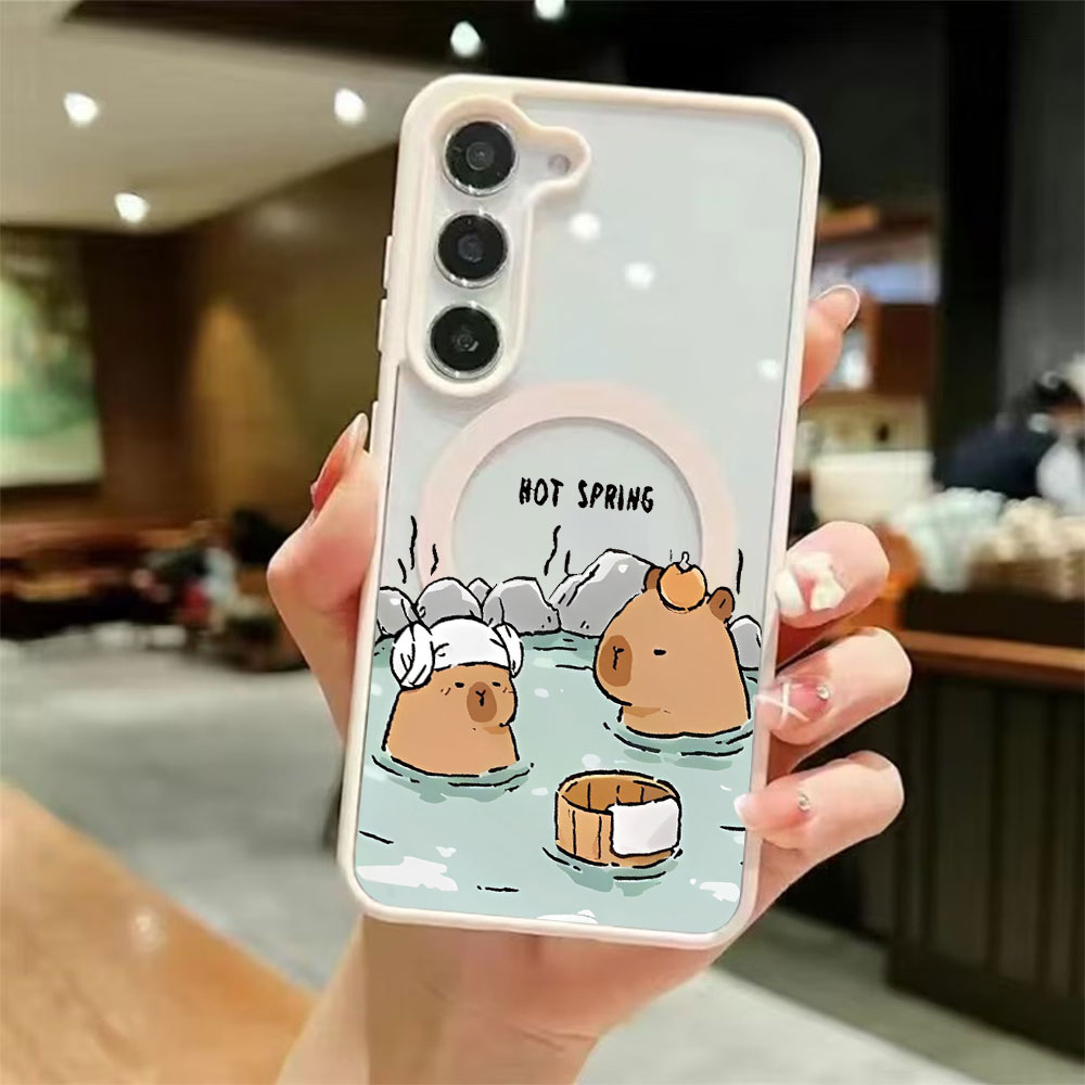 Casing Ponsel Magnetik Transpa - Samsung Galaxy S25 ulasan dan harga